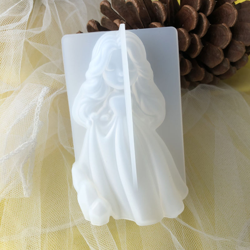 Candle Making Factory - 3D Cute Princess Silicone Candle Mould