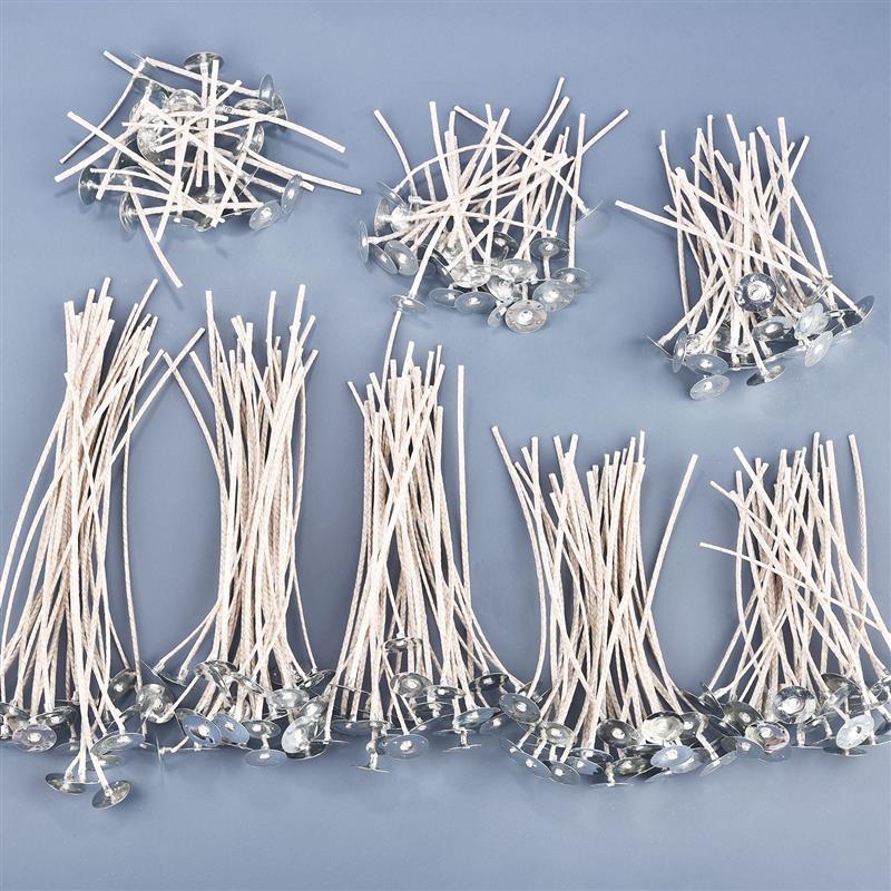 Candle Making Soy Wax - 30pcs Candle Wicks Low Smoke Pre-Waxed