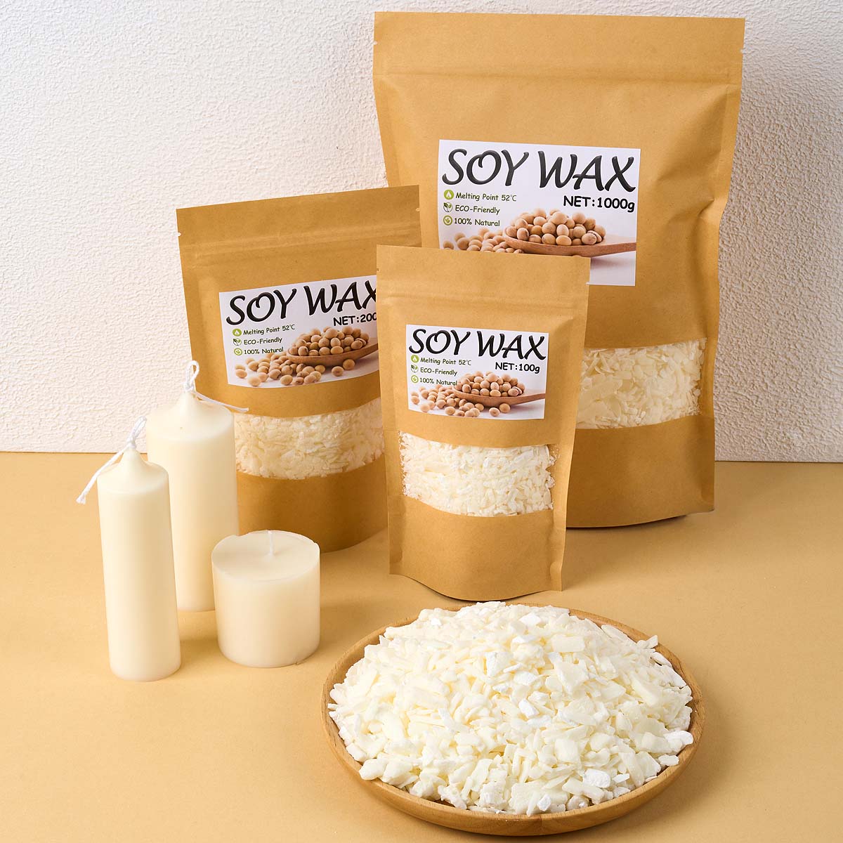 Candle Making Soy Wax - 1 Pounds Pure White Soy Wax