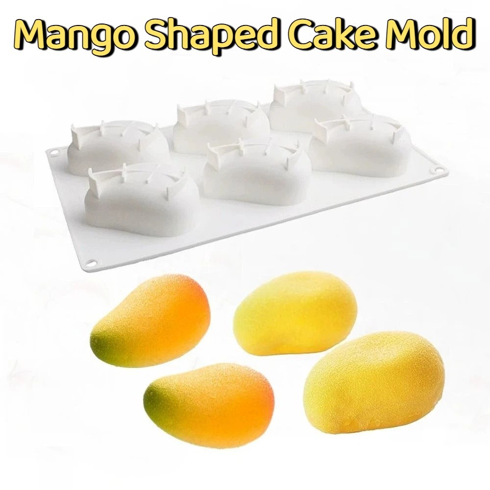 Candle Making Factory - 6 Cavity Mango Shaped Cake Mold