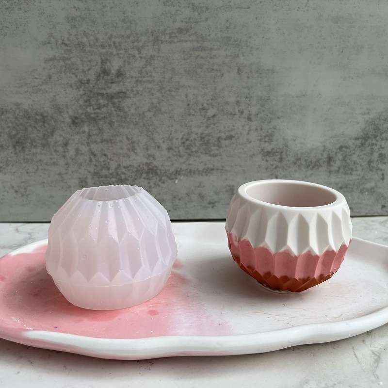 Candle Making Vessels - Small Round Meat Planter Silicone Mold