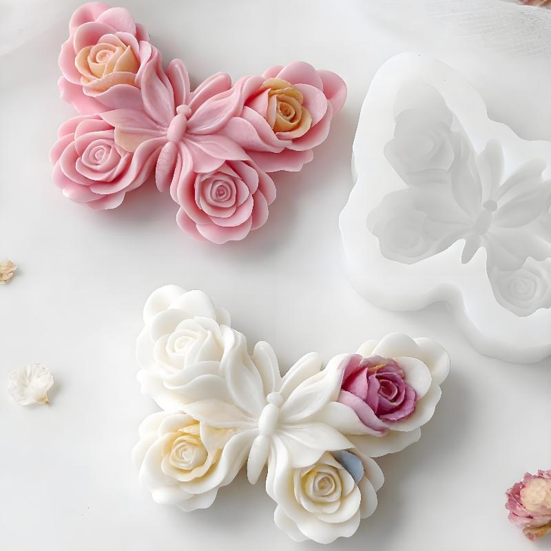 Candle Making Factory - DIY Rose Butterfly Form Silicone Mold