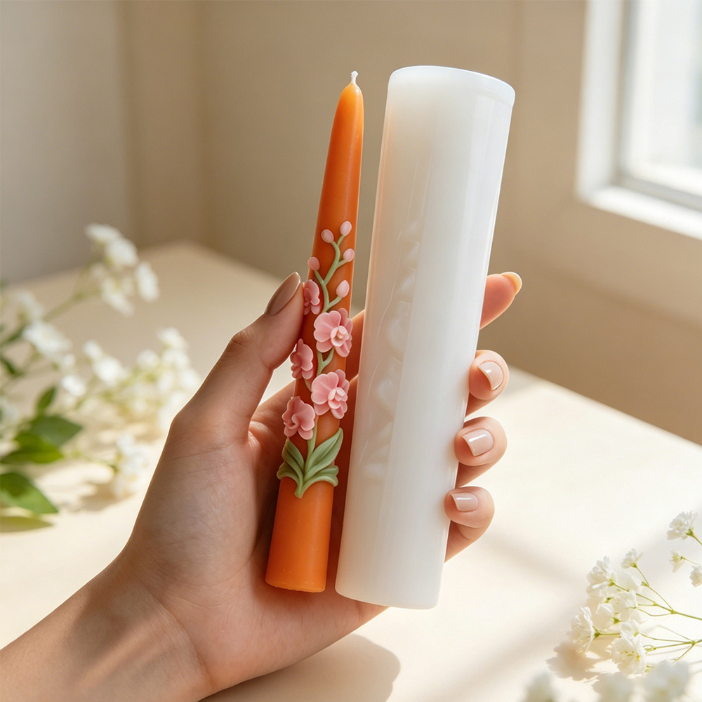 Long Pole Flower Taper Candle  - Candle Making Easy 评论和价格