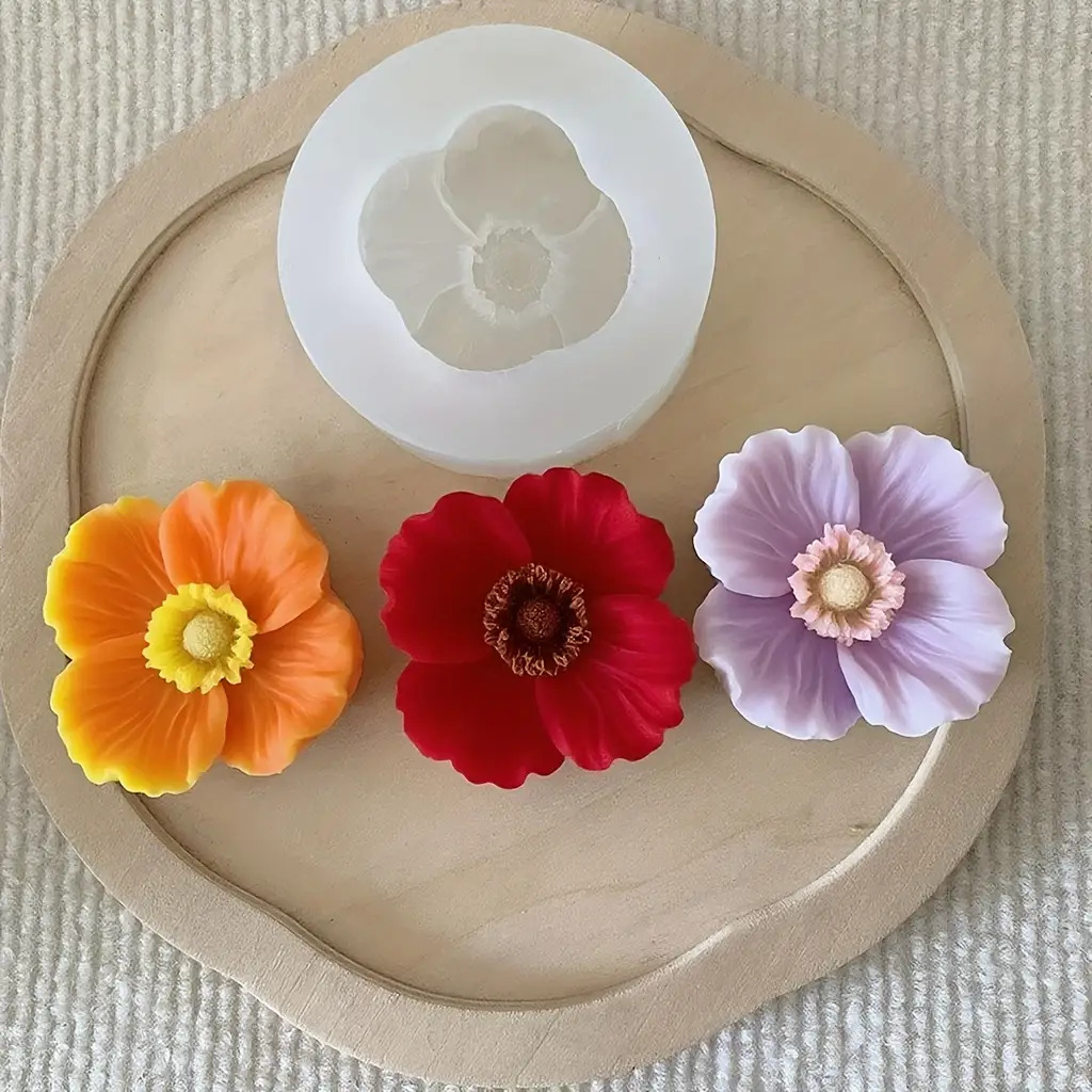 Flower Silicone Candle Mold, C - Candle Making Vessels 评论和价格