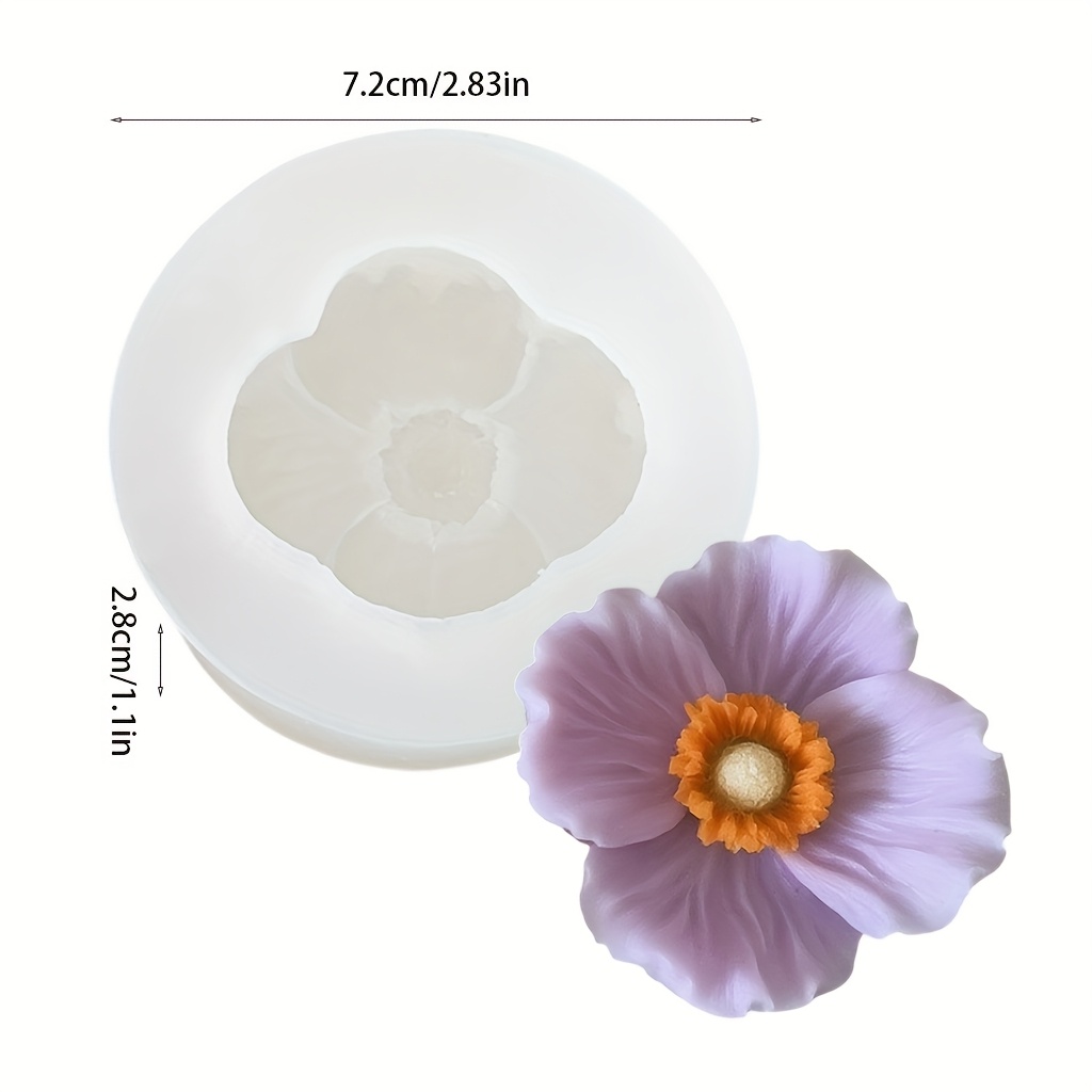 Flower Silicone Candle Mold, C - Candle Making Vessels 评论和价格