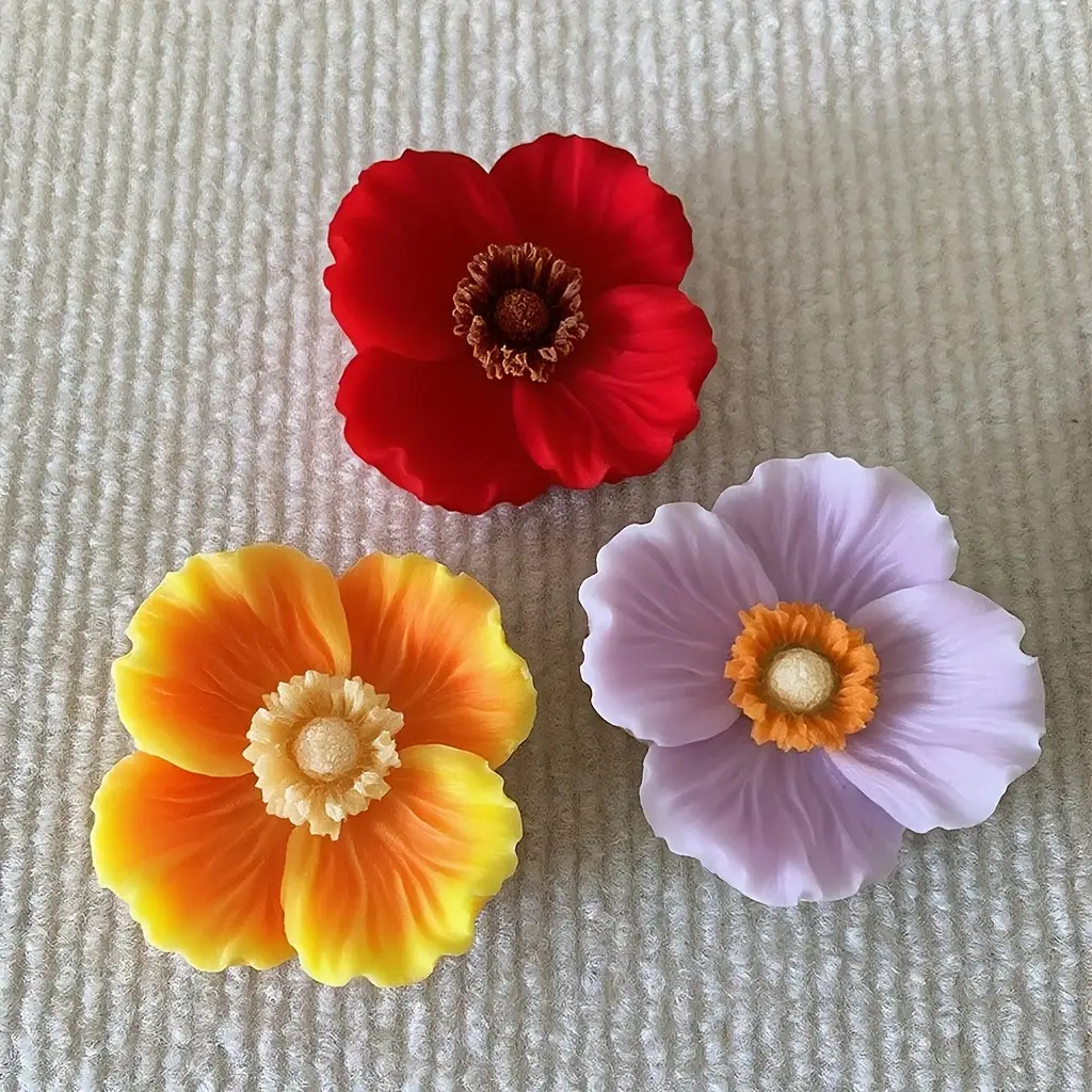 Flower Silicone Candle Mold, C - Candle Making Vessels 评论和价格
