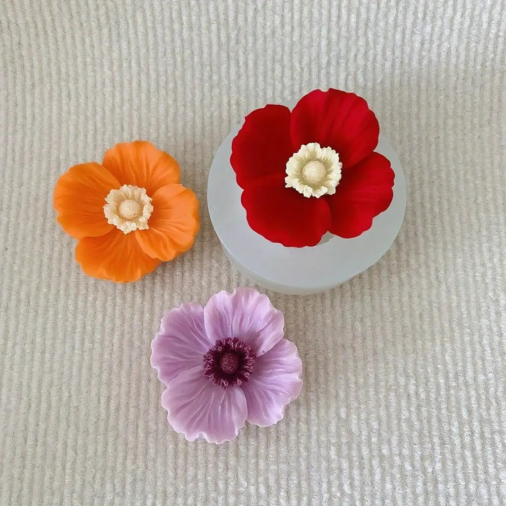 Flower Silicone Candle Mold, C - Candle Making Vessels 评论和价格