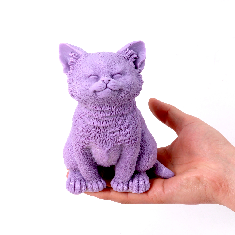 Cute Sitting Cat Candle Silico - Candle Making Soy Wax 评论和价格