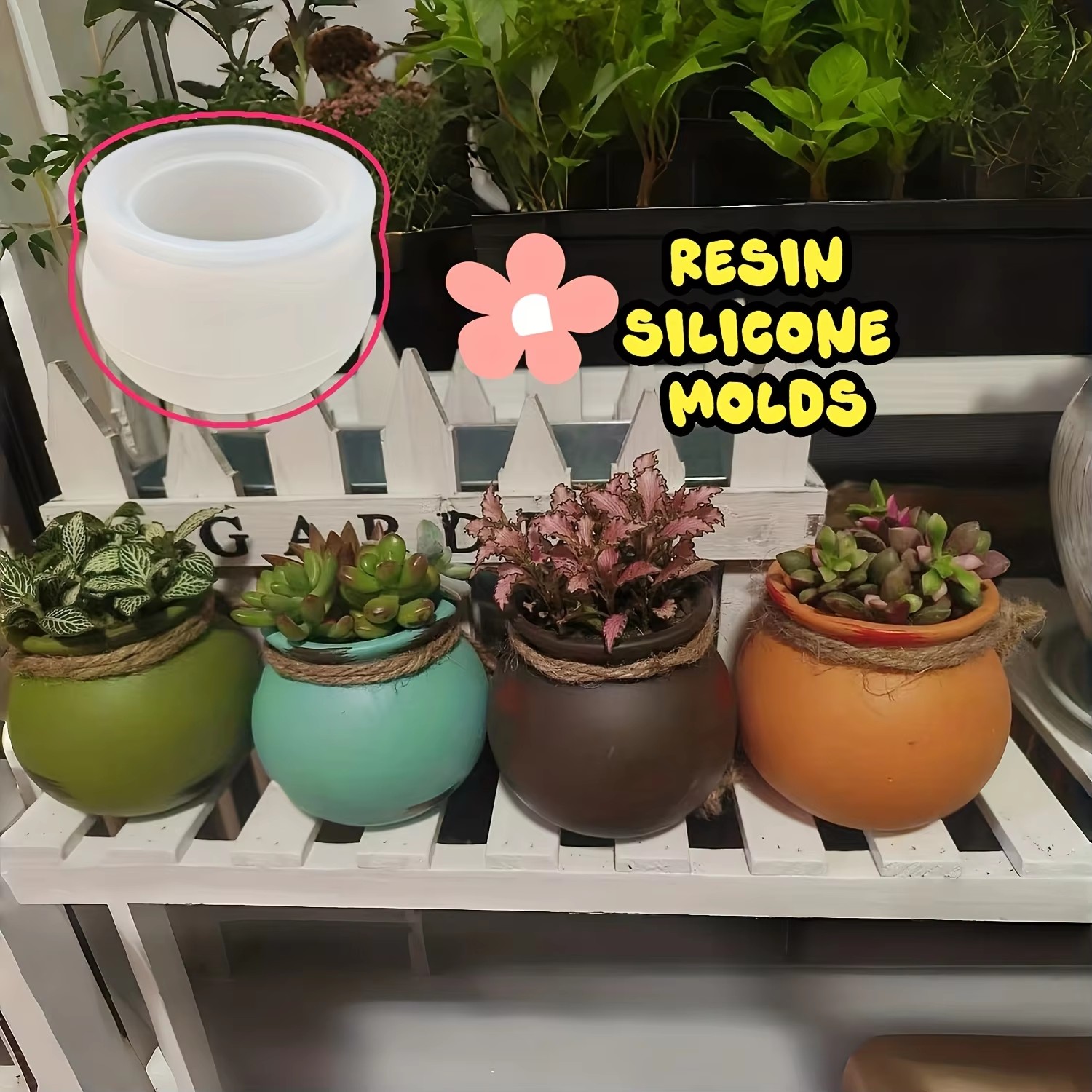 Silicone Flower Pot Molds, Res - Candle Making Factory 评论和价格