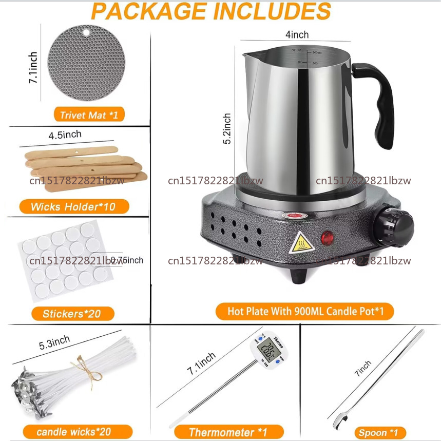 Full Candle Making Set: Hot Pl - Candle Making Thermometer 评论和价格
