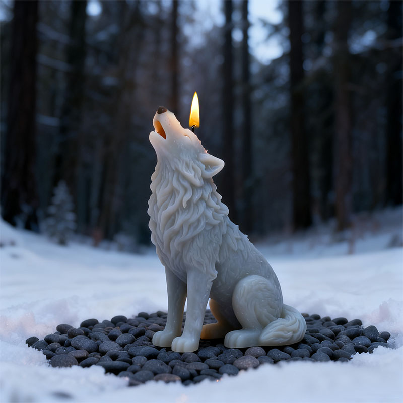 Snowfield Howling Moon Wolf Ca - Candle Making Workshop 评论和价格