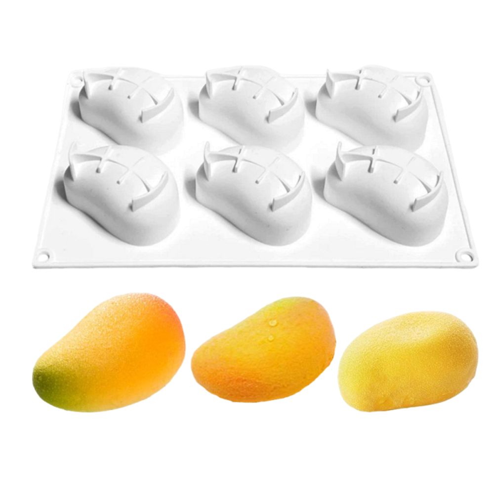 6 Cavity Mango Shaped Cake Mol - Candle Making Factory 评论和价格