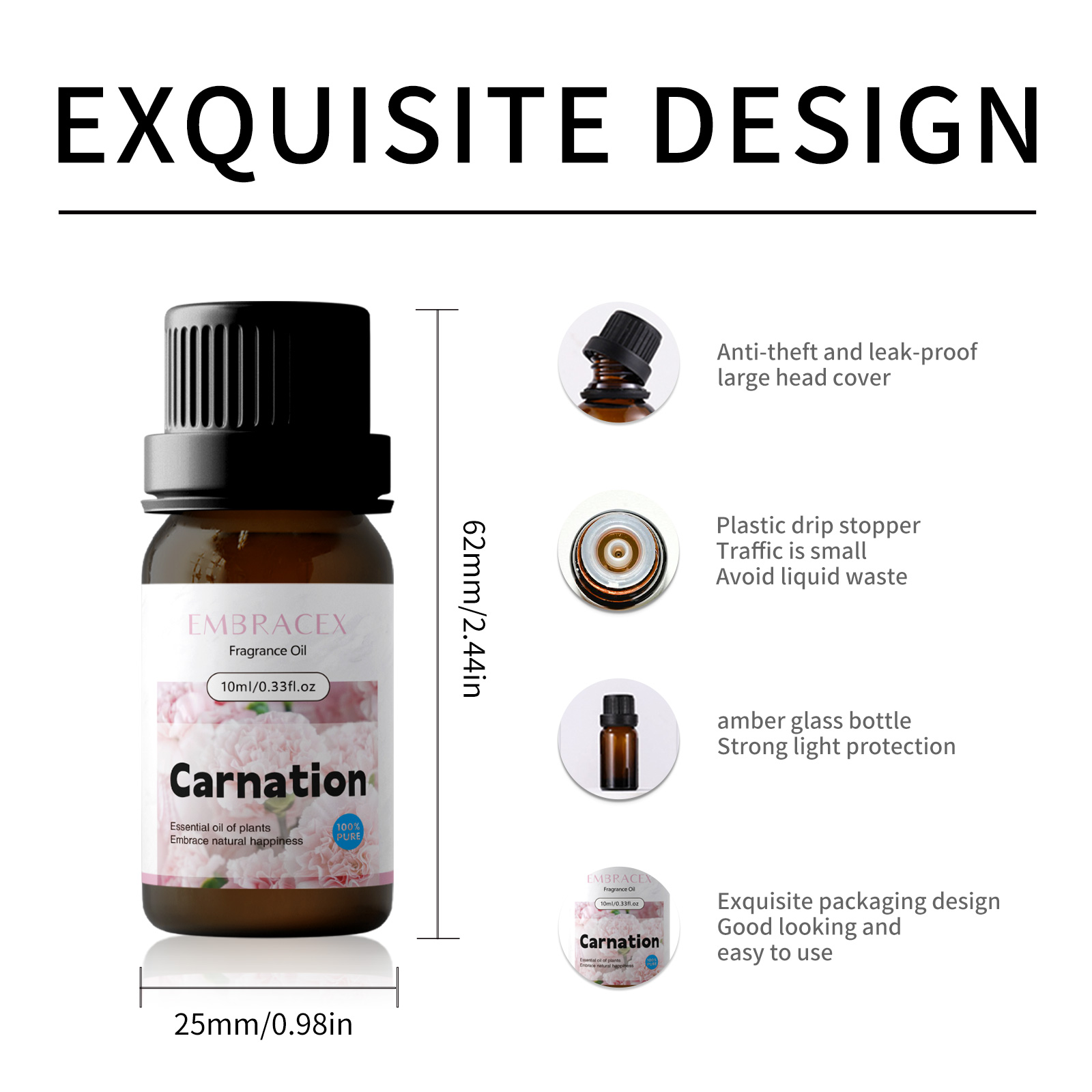 10ml Carnation Essential Oil F - Candle Making Oils 评论和价格