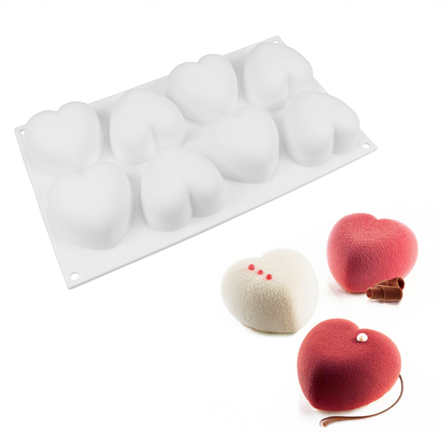 Love Heart Silicone Soap Mold  - Candle Making Factory 评论和价格