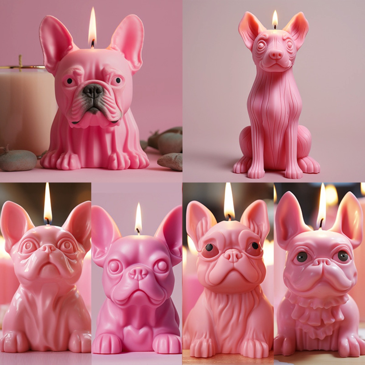 Pekingese Puppy Pug Animal Can - Candle Making Kit Wholesale 评论和价格