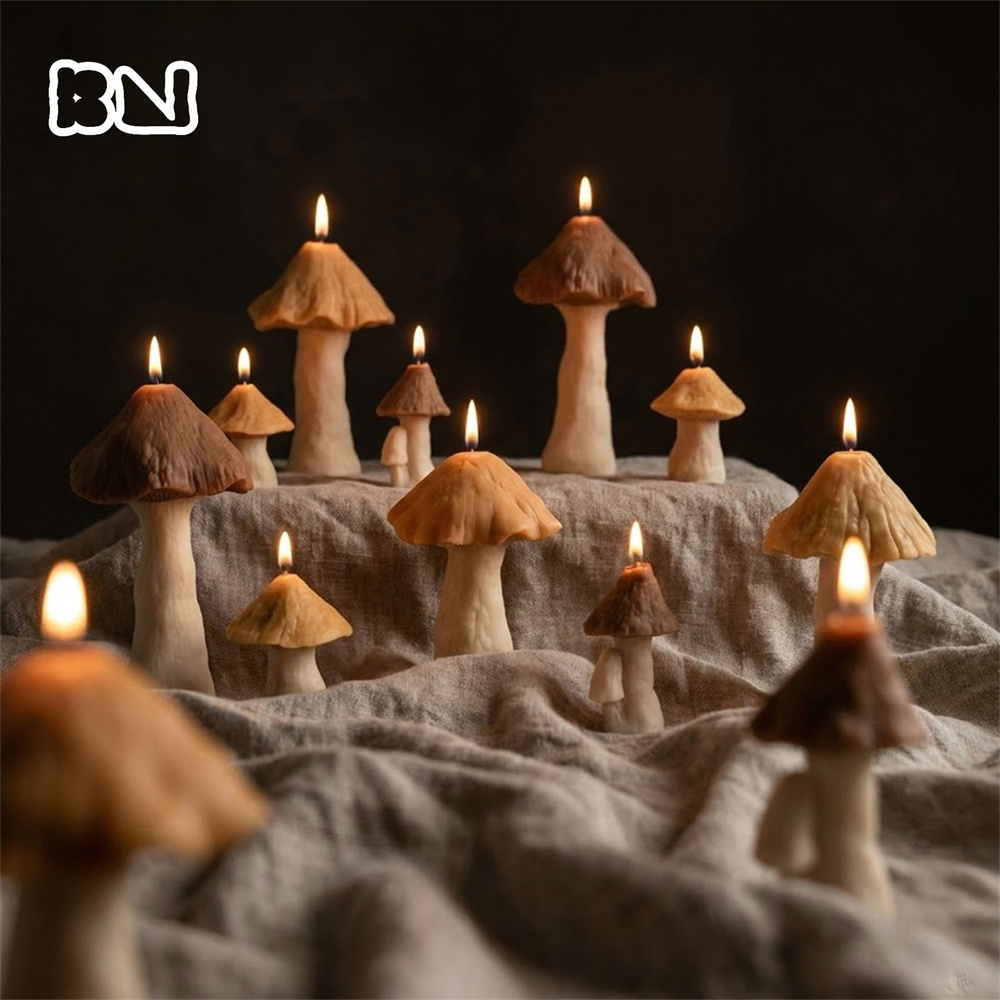 Mushroom Silicone Molds for Ca - Candle Making Soy Wax 评论和价格