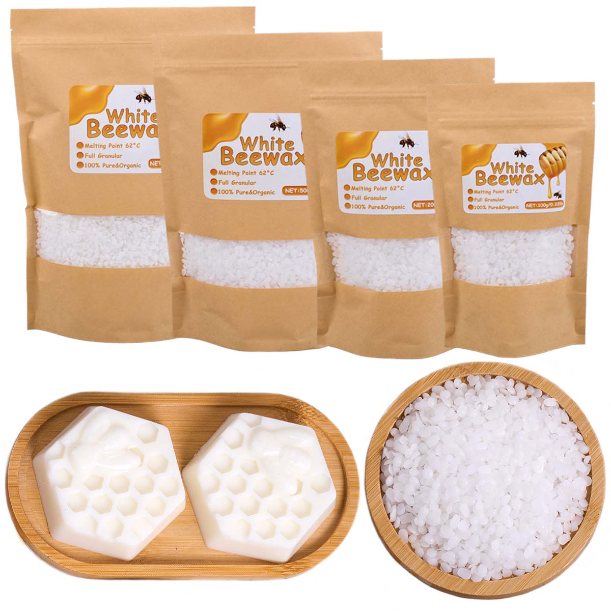 White Beeswax Pure Natural Gra - Candle Making With Beeswax 评论和价格