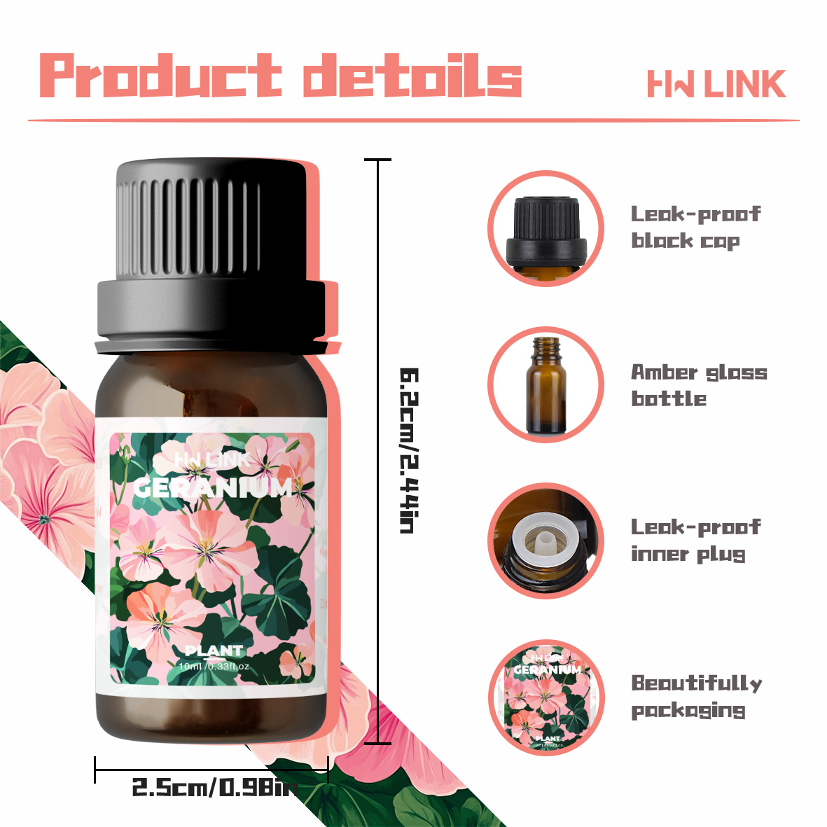 Geranium Essential Oil 10ml 10 - Candle Making Oils 评论和价格