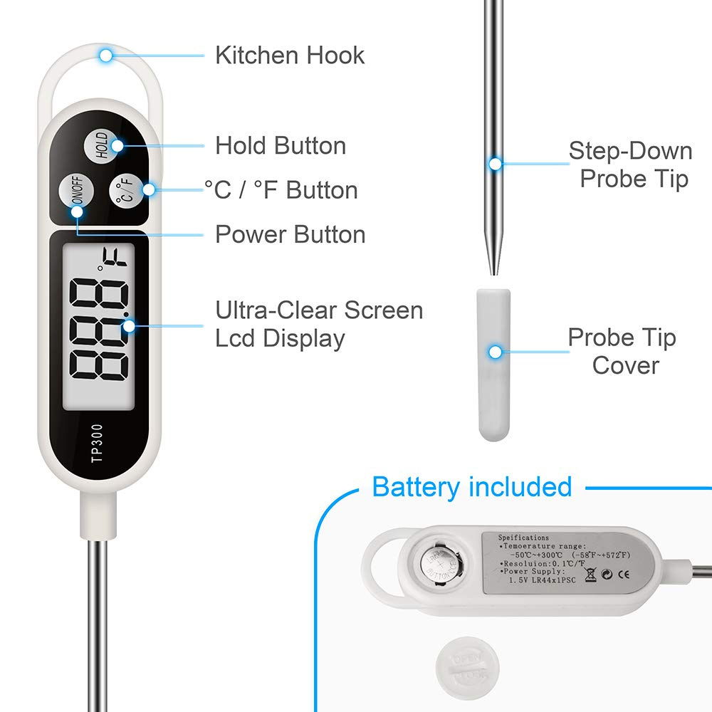 1pcs Digital Meat Food Thermom - Candle Making Thermometer 评论和价格