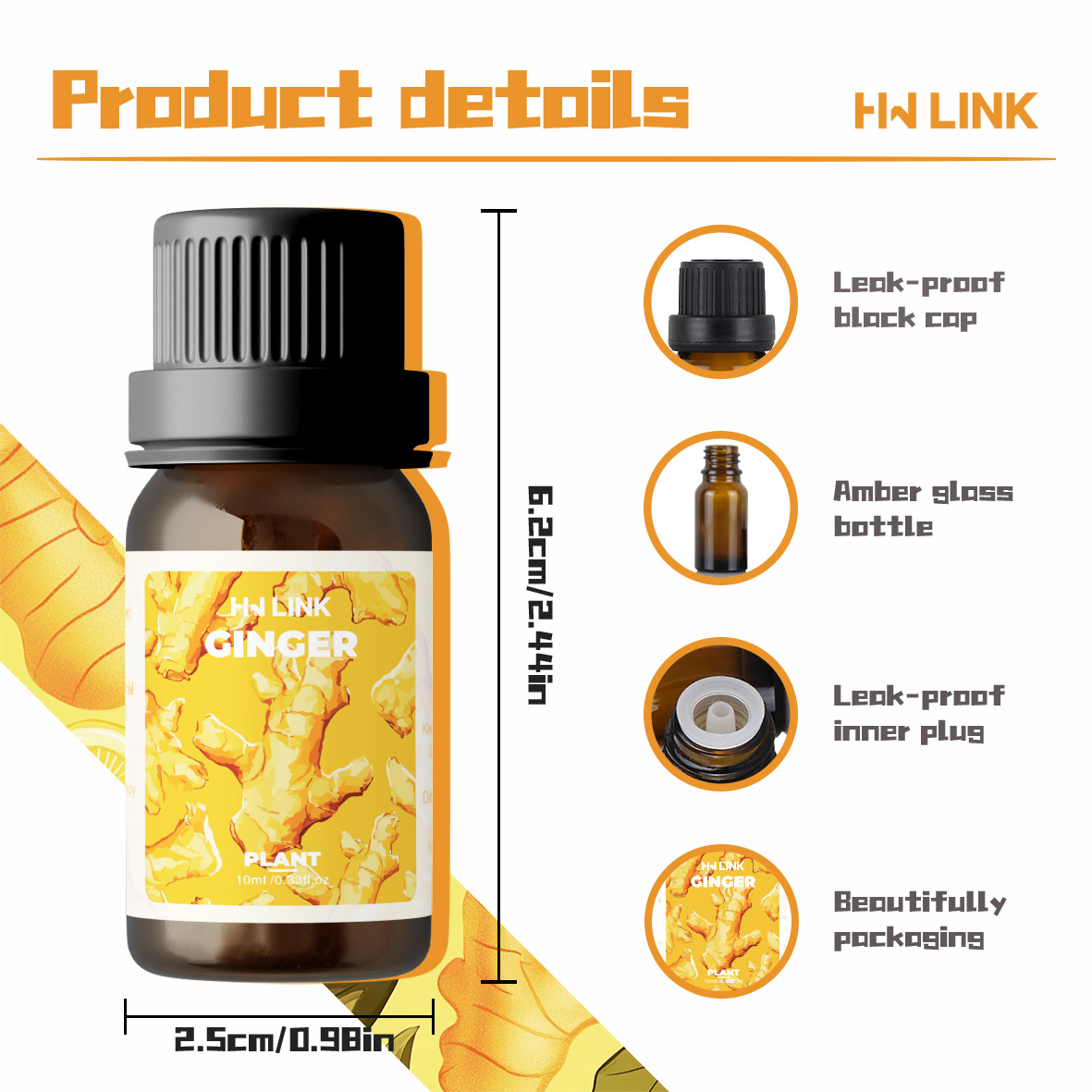Ginger Oil 100%Pure Natural Gi - Candle Making Oils 评论和价格