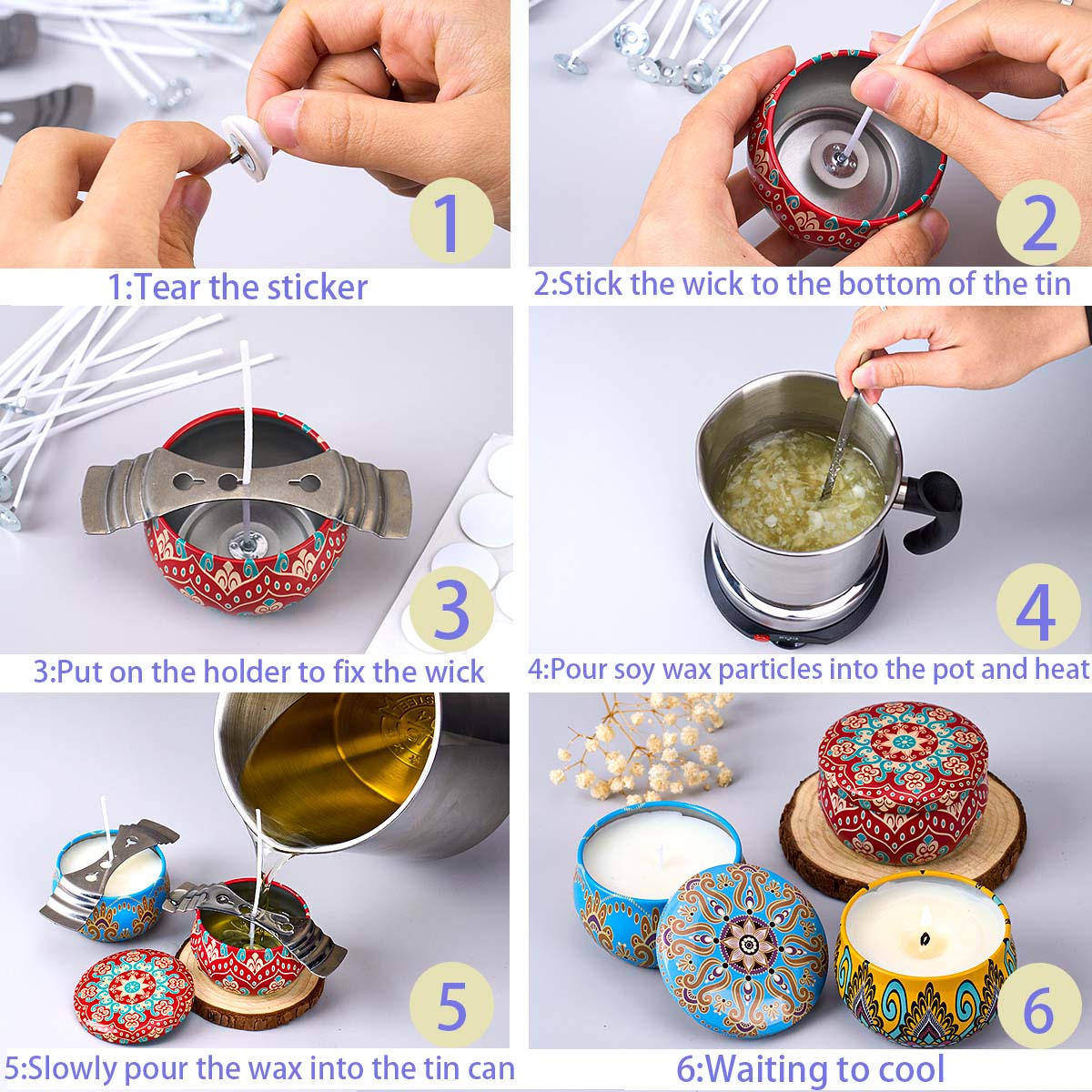 DIY Scented Candle Making Tool - Candle Making Vessels 评论和价格