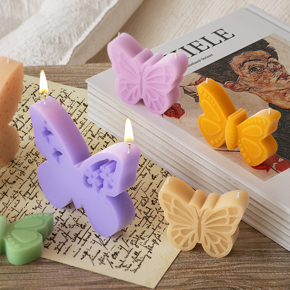 1PC DIY Butterfly Aroma Candle - Candle Making Soy Wax 评论和价格