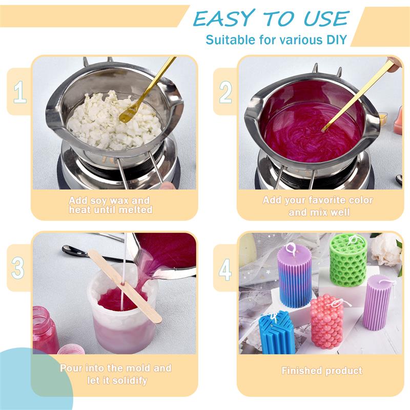 100/500g/1kg Pure Soy Wax Para - Candle Making Soy Wax 评论和价格