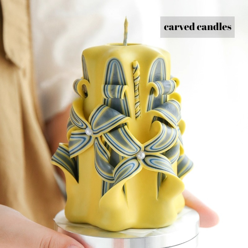 1KG Carved Scented Candle Raw  - Candle Making With Beeswax 评论和价格