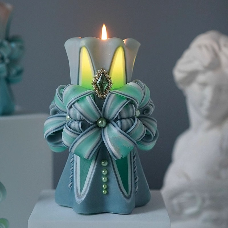 1KG Carved Scented Candle Raw  - Candle Making With Beeswax 评论和价格