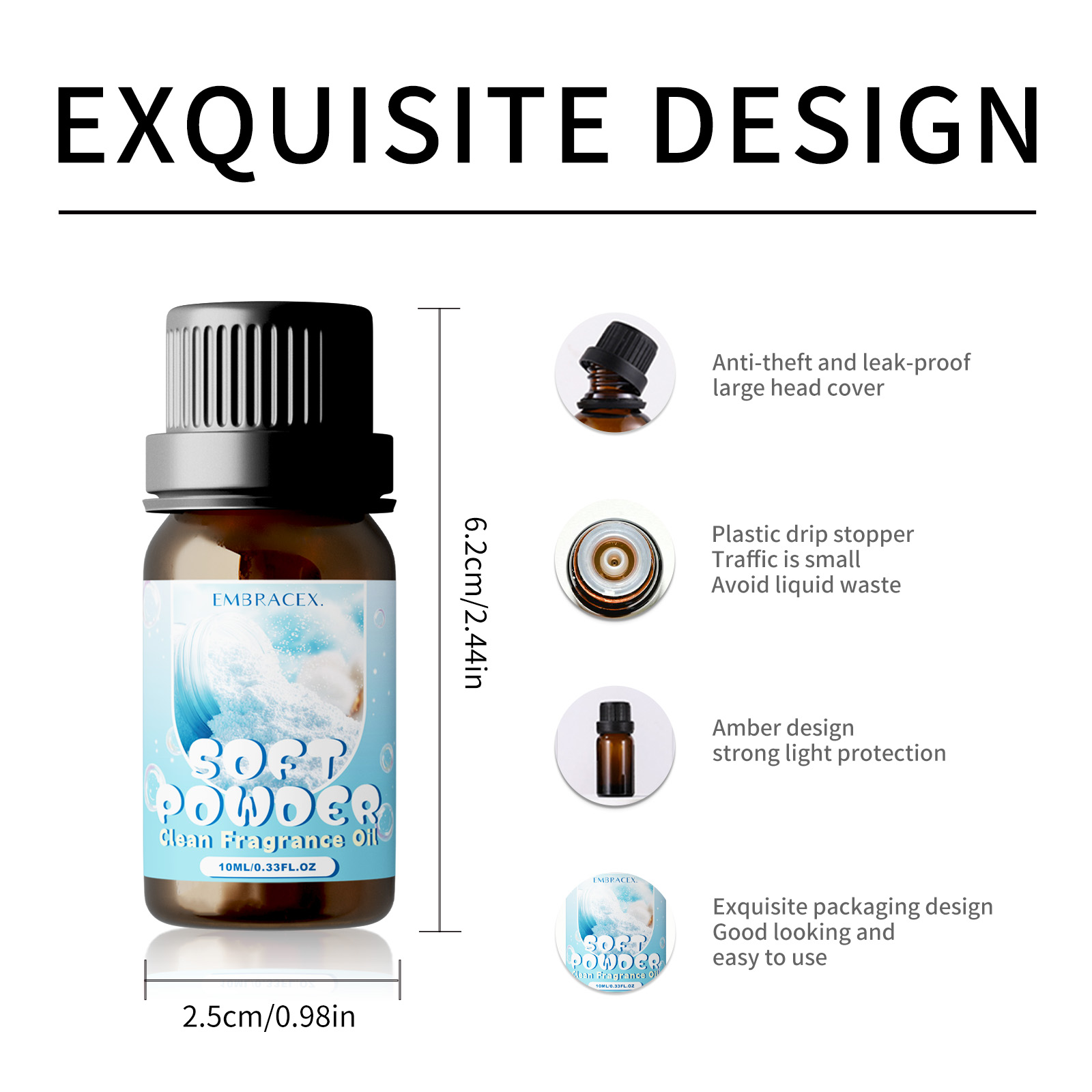 10ml Soft Powder Essential Oil - Candle Making Oils 评论和价格